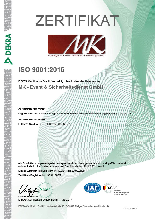 Zertifikat ISO 9001_2015 MK-Agentur